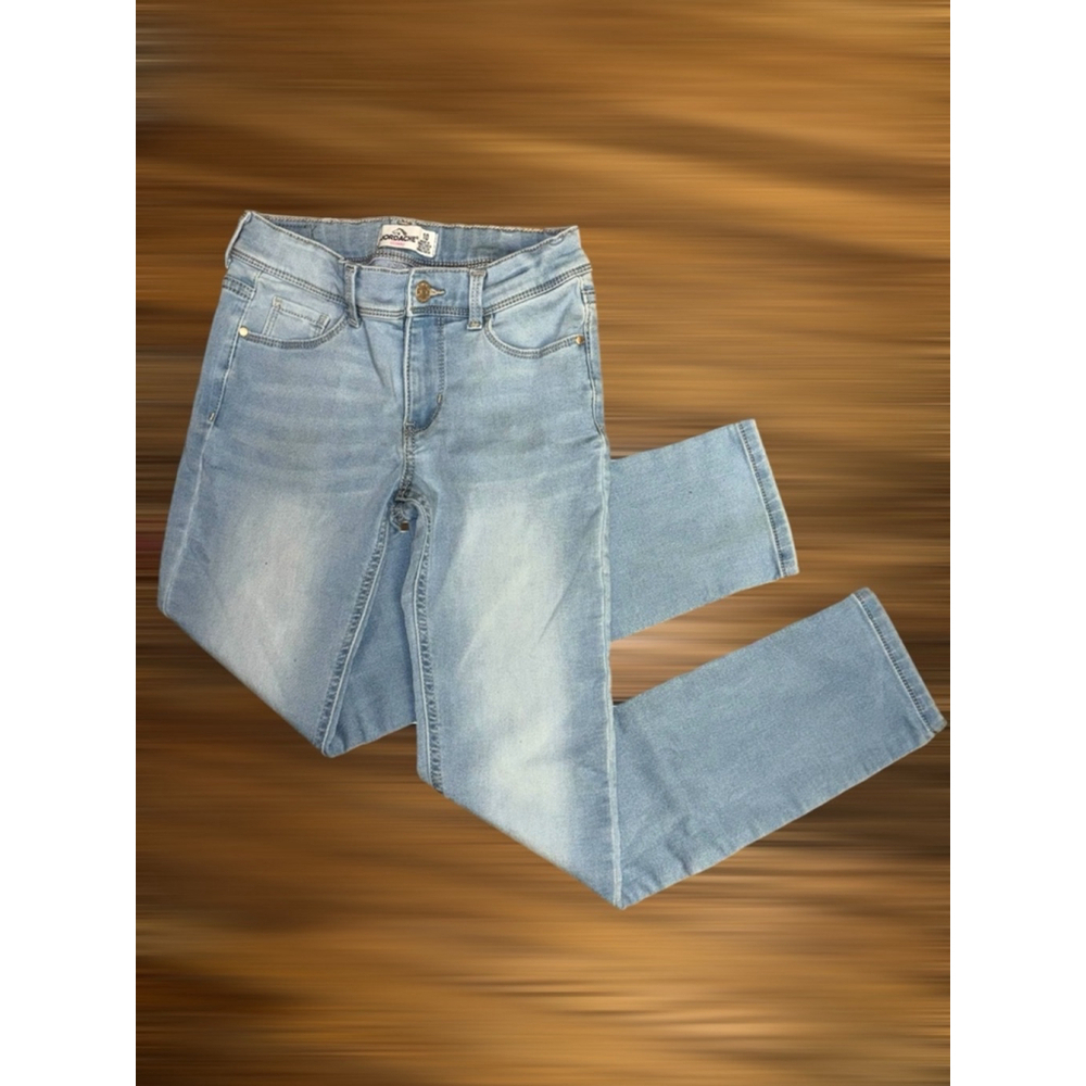 Jordache Girl's Size 10 Light Blue Stretchy Skinny Jeans Adjustable Waist EUC - Picture 8 of 15